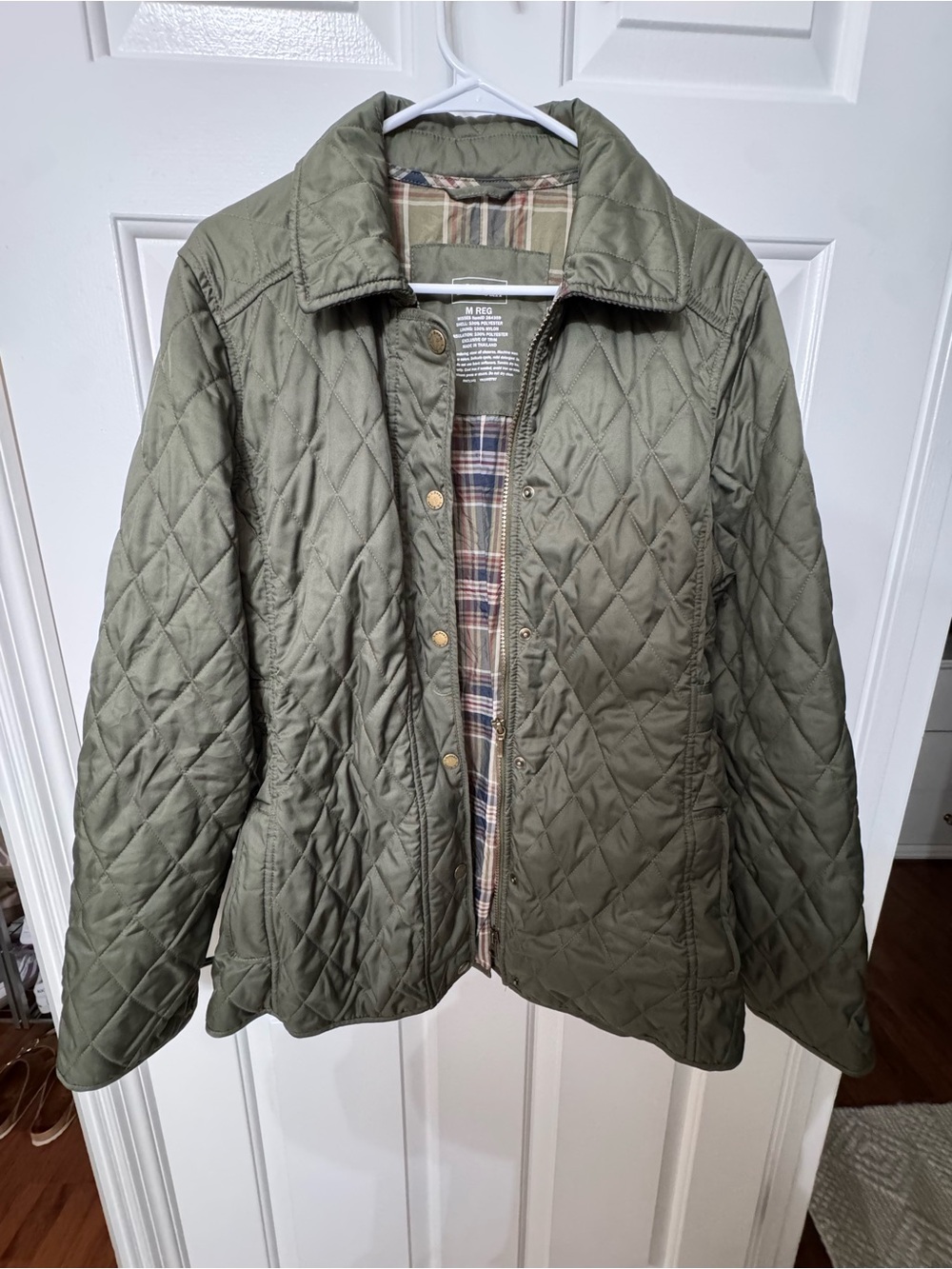 LLBean Quilted Olive Green Women's Jacket